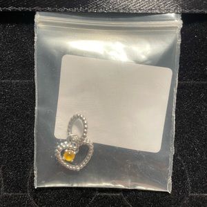 November Birthstone Heart Dangle Pandora Charm